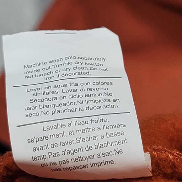 University Of Texas Champs Sports Burnt Orang Fleece Letterman Jacket - Picture 7 of 9